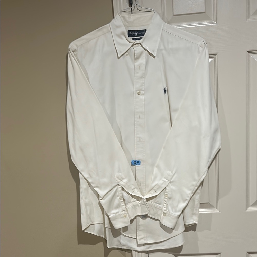Ralph Lauren Cream Dress Shirt Classic Style